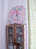 Altered Art pink Clock